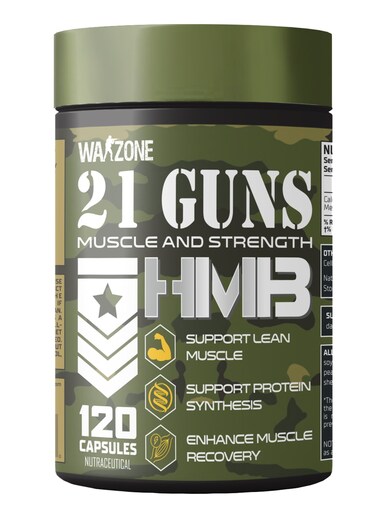 Warzone 21 Guns HMB 120 Capsules - Muscle Maintenance, Strength &amp; Recovery