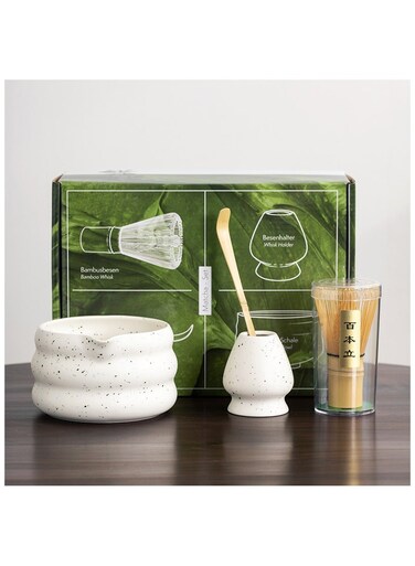 4PCS Matcha Whisk Set Bamboo Matcha Tools for Stirring Matcha Tea Matcha Tea Tool Matcha Tea Set Traditional Tea Set