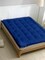 MAXQON Mattress Topper 10CM Thickness Quilted Microfiber 900gsm, Color Blue, King Size 180x200cm