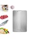 Stainless Steel Cutting Board for Kitchen &acirc;&euro;&ldquo; Heavy-Duty Chopping Board for Meat, Cheese, Vegetables, and Fruits (23 x 34cm)
