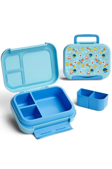 Lunch Box for Kids With 5 Compartments, Leakproof, Insulated, Microwave &amp; Dishwasher Safe, BPA-Free, Eco-Friendly