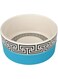 Now House by Jonathan Adler for Pets Greek Key Duo Dog Bowl, Blue,Medium,FF16465