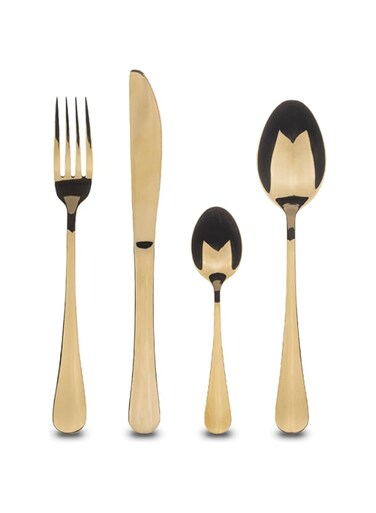 Bergner Set 24pcs cuberteria en acero inoxidable colecci&oacute;n Munich champagne shiny