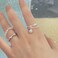 Light Luxury Cat Eye Stone Open Adjustable Ring, Specification:J2554