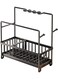 Kitchen Sink Caddy, Kitchen Sink Caddy Organizer with Detachable Brush Holder, Rustproof 304 Stainless Steel Sponge Holder for Kitchen Sink with Removable Drain Tray, Black