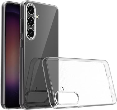 Muzz Clear Case for Samsung Galaxy S24 Case, Slim Fit Full Protective Shockproof Transparent Case Cover for Samsung Galaxy S24 2024, Clear (Galaxy S24 5G)