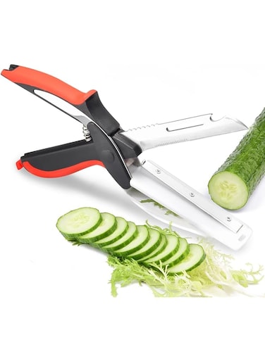Aesmillion Universal 6 in 1 Clever Food Choppers Slicer Cutter With Built-in Cutting Board- Ideal Tool for Picnics
