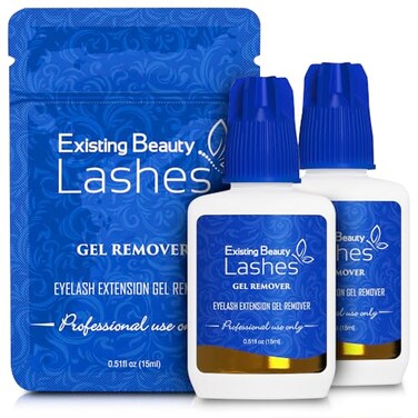 Existing Beauty 2 Pack Eyelash Extension Remover And Lash Remover For Lash Extensions - Eyelash Glue Remover Dissolves Eyelash Extension Glue Lashes 15ml Ea