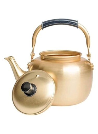 Go2camps Alsaqer Kettle, 2 Liter Capacity, Golden/Yellow