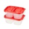 LocknLock EzLock 260ml Rectangular Food Storage Containers &ndash; Set of 2, Stackable &amp; Microwave-Safe