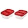 LocknLock EzLock 260ml Rectangular Food Storage Containers &ndash; Set of 2, Stackable &amp; Microwave-Safe