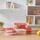 LocknLock EzLock 260ml Rectangular Food Storage Containers &ndash; Set of 2, Stackable &amp; Microwave-Safe