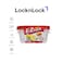 LocknLock EzLock 260ml Rectangular Food Storage Containers &ndash; Set of 2, Stackable &amp; Microwave-Safe