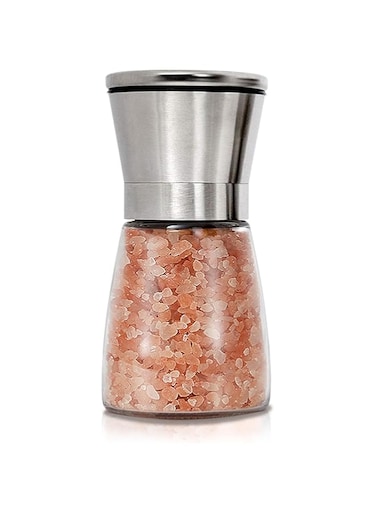Gulex&reg; Salt Grinder Pepper Mill, Salt Shaker Refillable,(Single Package) Adjustable, Stainless Steel with Ceramic Rotor (1 pack)