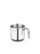 Perla Milk Pan 14X14 cm / 2.0L   Stainless Steel Induction compatible Milk Pot   Silver - KA1649 Silver 14x14cm