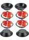 Mini Pie Pans, 8 pcs Reusable Round Pie Tins Nonstick Pie Plate, Carbon Steel Mini Tart Pan, Small Cake Baking Set for Pizza Bread Meat Dessert,Black