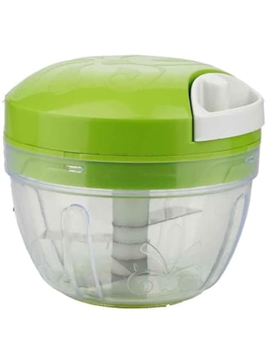 Dubai Gallery Manual Vegetable Chopper Clear/Green 10Centimeter