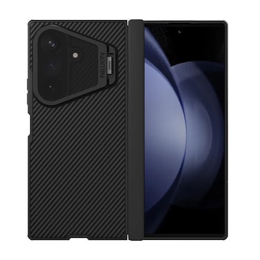 Nillkin CamShield Prop Transparent Lens Guard Edition Case for Samsung Galaxy Z Fold 8 Ultra &ndash; Clear Dual-Shell Armor with Flip-Style Camera Cover, Hidden Kickstand &amp; Full Drop Protection &ndash; Black