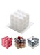Bubble Cube Candle Silicone Mould DIY Creative Home Decoration Mold Mousse Cake Baking Mould Bubble Dessert Bakeware
