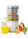 Portable Blender &amp; Electric Citrus Juicer -Rechargeable Hands-Free Masticating Orange &amp; Lemon Squeezer with USB Travel Cup, Compact, Lightweight, Wireless Convenience, Efficient for Citrus Fruits, One-Touch Operation for Home, Office &amp; Travel