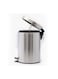 Pedal Trash Bin Silver/Black