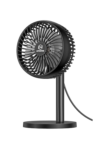 6 Inch Desk USB Fan with 4 Strong Wind, Small Personal Desktop Fan with Adjustable Height, Quiet Table Fans with 72&deg;Rotation, 1.8m Cord, Easy to Clean, Portable Electric Office Cooling Fan for Home
