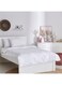 Box Ballina 3-Piece Solid Cotton Twin Duvet Cover Set 220 x 150 cm
