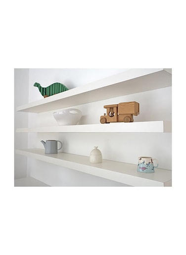 FLOATING WALL SHELF 60CM WHITE SIZE : 60x19.5x3.8cm