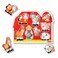 Melissa &amp; Doug Large Farm Jumbo Knob Puzzle &ndash; 8-Piece Extra Thick Wooden Puzzle With Jumbo Knobs, Matching Pictures Under Each Piece, Develops Fine Motor &amp; Visual Skills for Kids Ages 1+