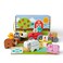 Melissa &amp; Doug Blockables Farm Play Set, 56 Connectable Wooden Blocks With Farm Animals, Tractor, Trailer &amp; Felt Accessories, Compatible Snap &amp; Stack Construction Toy for Kids Ages 2+