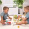 Melissa &amp; Doug Blockables Farm Play Set, 56 Connectable Wooden Blocks With Farm Animals, Tractor, Trailer &amp; Felt Accessories, Compatible Snap &amp; Stack Construction Toy for Kids Ages 2+
