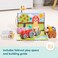 Melissa &amp; Doug Blockables Farm Play Set, 56 Connectable Wooden Blocks With Farm Animals, Tractor, Trailer &amp; Felt Accessories, Compatible Snap &amp; Stack Construction Toy for Kids Ages 2+