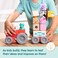 Melissa &amp; Doug Blockables Farm Play Set, 56 Connectable Wooden Blocks With Farm Animals, Tractor, Trailer &amp; Felt Accessories, Compatible Snap &amp; Stack Construction Toy for Kids Ages 2+
