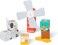 Melissa &amp; Doug Blockables Farm Friends Play Set, 16 Snap-Together Wooden Farm Blocks With Connectors, Felt Horns, Duck Feet &amp; Spinning Windmill, Compatible With All Blockables Sets, Ages 2+