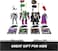DC Metal Force Team Up Brainiac And Lex Luthor vs Batman And Superman Action Figures Set (10.16 cm)