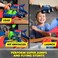 Monster Jam, Supercharge Speedway Playset, Includes Megalodon And El Toro Loco 1:64 Scale Die-Cast Trucks, Light Up World Finals Track Kids&rsquo; Toys For Boys Aged 3 4 5 6+