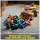 Monster Jam Mini Jam, Megalodon Mad Hog Chomper and Monster Truck, Fun Cleanup and Storage, Kids Toy Gifts For Boys and Girls Ages 3 and Up
