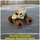 Monster Jam Mini Jam, Megalodon Mad Hog Chomper and Monster Truck, Fun Cleanup and Storage, Kids Toy Gifts For Boys and Girls Ages 3 and Up