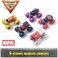 Monster Jam Marvel Vehicles 1:64 5-Pk