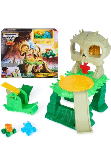 Monster Jam Mini Crash &amp; Crumble Jungle Playset