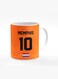 Designer Printed Coffee Mug with Heavy Duty Handle 11oz Ceramic Personalised Gift Mugs Cup [Microwave Safe &amp; Dishwasher Proof] -Football Team - Netherlands Player Name - Memphis