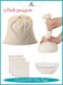 Cheesecloth Filter Bags 3-Piece, Cotton Mesh Strainers, Extra Large Nut Milk Filter Bags 30x45 cm, Reusable Straining Bags for Large Batches and Home Brewing, Set of 3