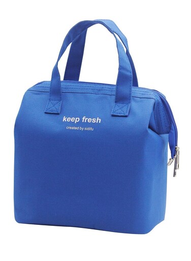 Bag Bento Bag, Thickened Thermal Insulation Refrigerated Bento Tote Bag, Lunch Box Carrying Bag for Students Ladies Men Picnic Work Outdoor Blue