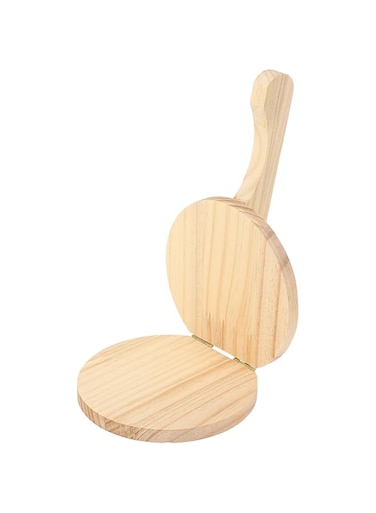 Luqeeg Tortilla Press, Log Material Ergonomic Handle, Thin Flat Pastries, for Home Cooking and Restaurants (Large)