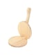 Luqeeg Tortilla Press, Log Material Ergonomic Handle, Thin Flat Pastries, for Home Cooking and Restaurants (Large)
