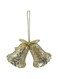 Party Magic Christmas Hanging Bells w/Sequins Gold 2Pcs/Pk