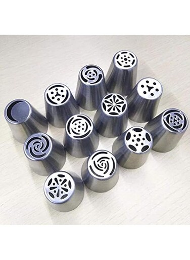 12pcs stainless steel Russian tulip icing piping Nozzles