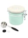 Sorandy Coffee Storage Canister, Airtight Stainless Steel Kitchen Food Storage Container with Scoop and Date Wheel for Grounds Coffee, Beans, Tea, Flour, Cereal, Sugar (1.2L)