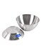 Steel Kitchen Scales Electronic Stainless Steel Food Scale with Bowl Digital Kitchen Scale with LCD Display and Ambient Temperature Sensor(Silver-5KG/1G)