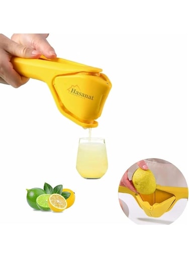 ESSENTIALS Lemon Squeezer, Effortless Manual Flat Lime Juicer Squeezer